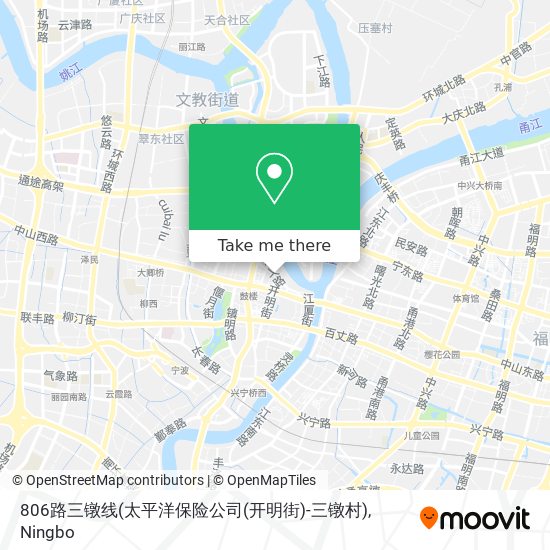 806路三镦线(太平洋保险公司(开明街)-三镦村) map