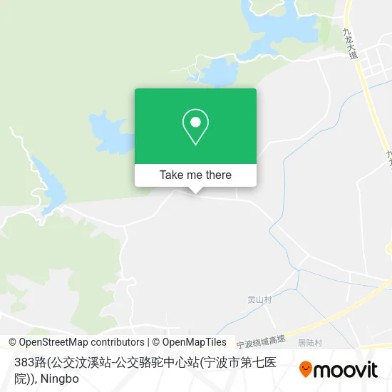 383路(公交汶溪站-公交骆驼中心站(宁波市第七医院)) map