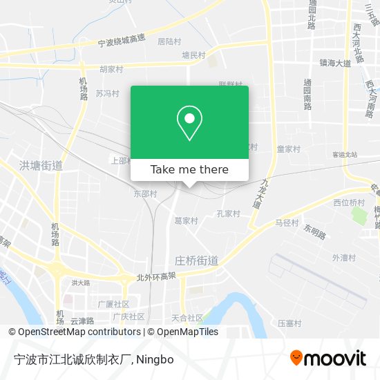 宁波市江北诚欣制衣厂 map
