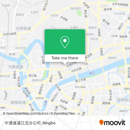 中通速递江北分公司 map