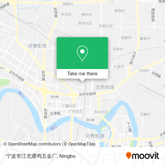 宁波市江北通鸣五金厂 map