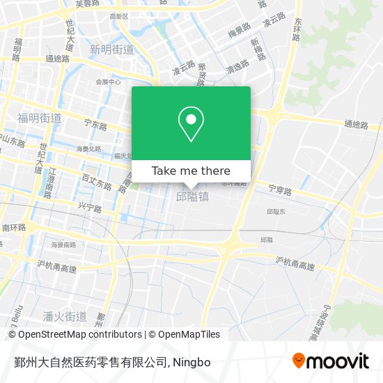 鄞州大自然医药零售有限公司 map