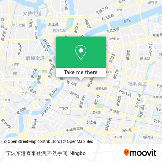 宁波东港喜来登酒店-洗手间 map