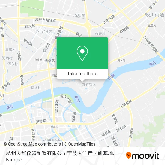 杭州大华仪器制造有限公司宁波大学产学研基地 map