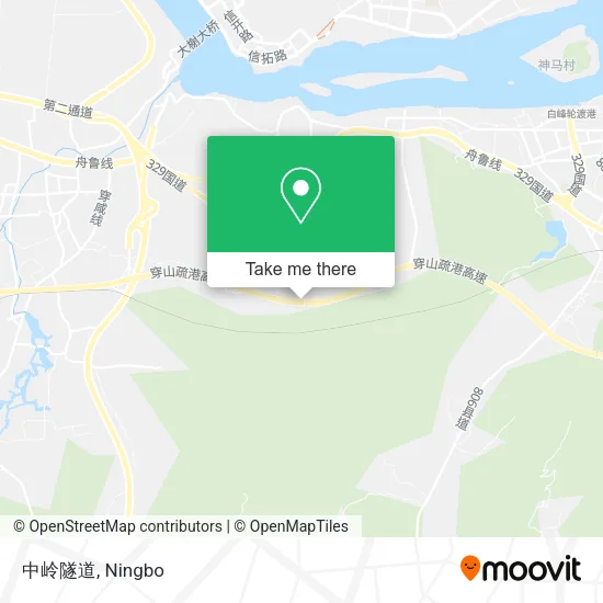 中岭隧道 map