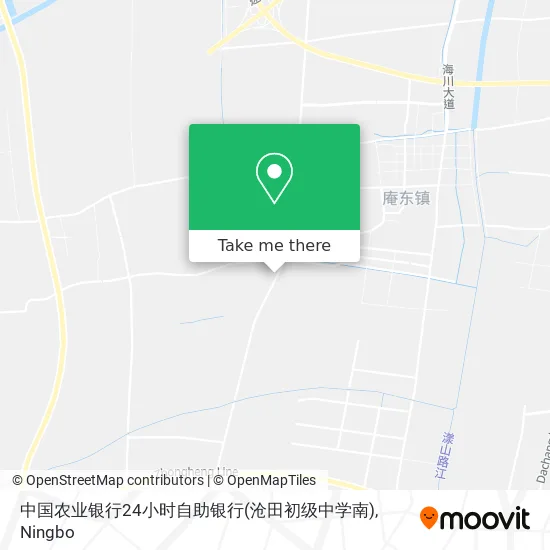 中国农业银行24小时自助银行(沧田初级中学南) map