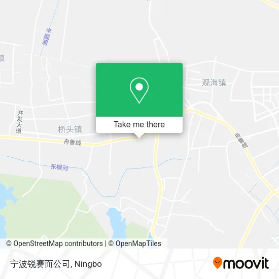 宁波锐赛而公司 map