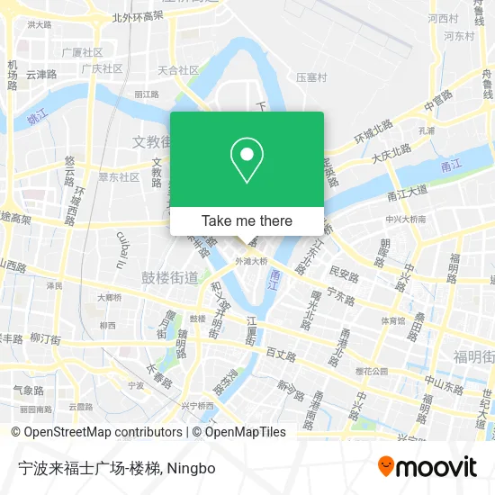 宁波来福士广场-楼梯 map