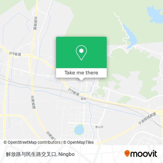 解放路与民生路交叉口 map
