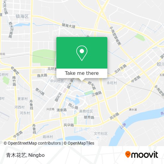 青木花艺 map