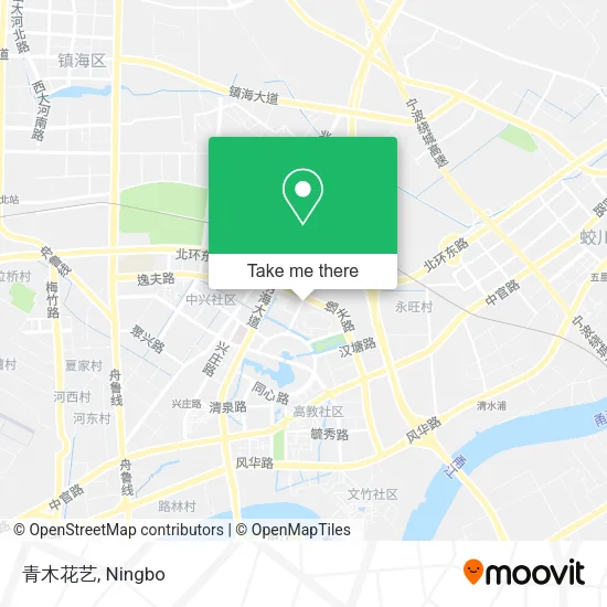 青木花艺 map