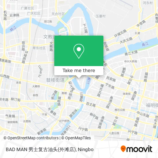 BAD MAN 男士复古油头(外滩店) map