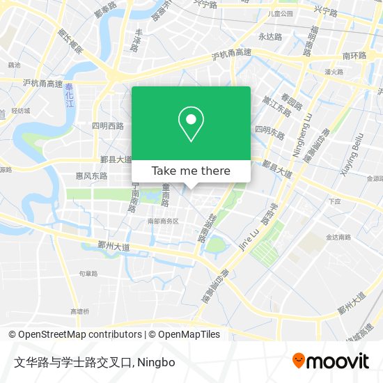 文华路与学士路交叉口 map