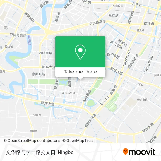 文华路与学士路交叉口 map