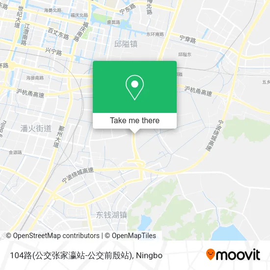 104路(公交张家瀛站-公交前殷站) map