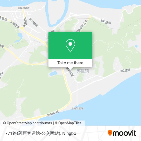 771路(郭巨客运站-公交西站) map