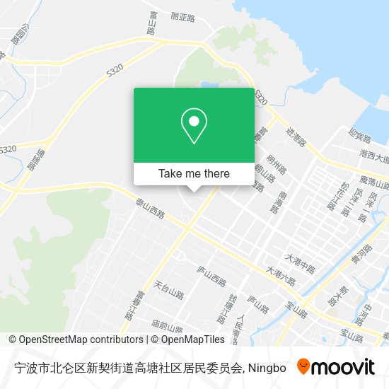 宁波市北仑区新契街道高塘社区居民委员会 map