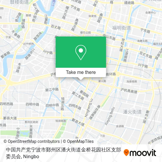 中国共产党宁波市鄞州区潘火街道金桥花园社区支部委员会 map