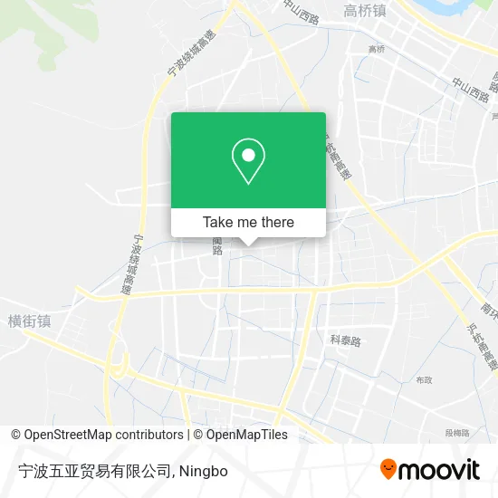 宁波五亚贸易有限公司 map