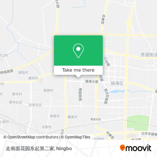 走南面花园东起第二家 map
