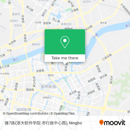 微7路(浙大软件学院-市行政中心西) map