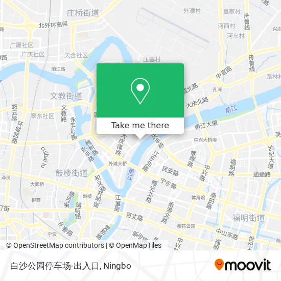 白沙公园停车场-出入口 map