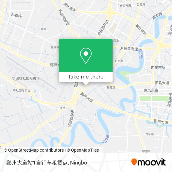 鄞州大道站1自行车租赁点 map
