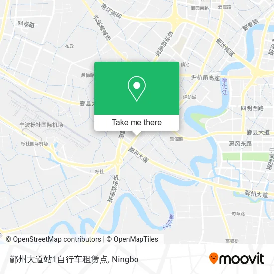 鄞州大道站1自行车租赁点 map