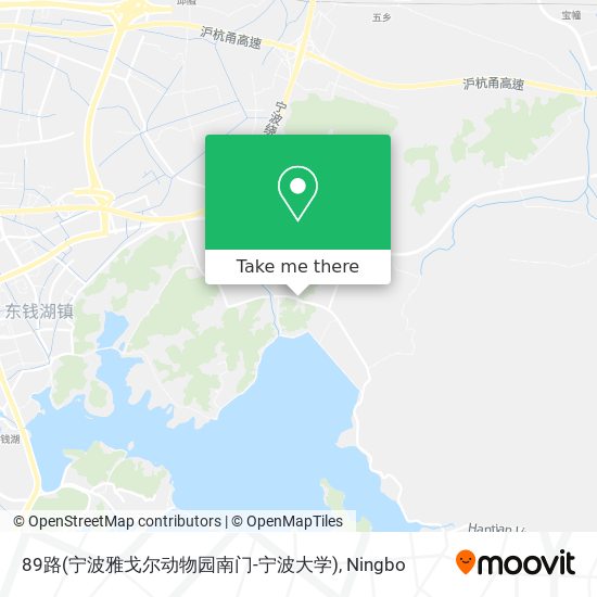 89路(宁波雅戈尔动物园南门-宁波大学) map