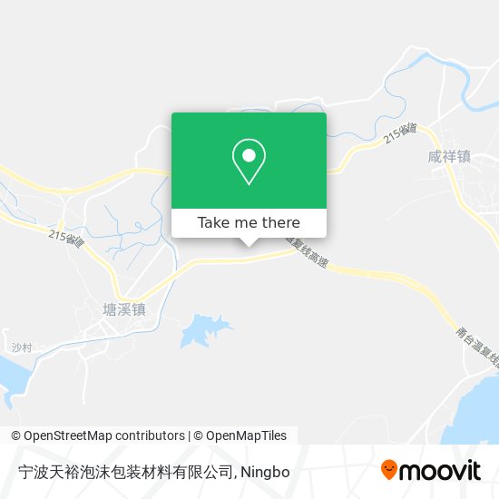 宁波天裕泡沫包装材料有限公司 map