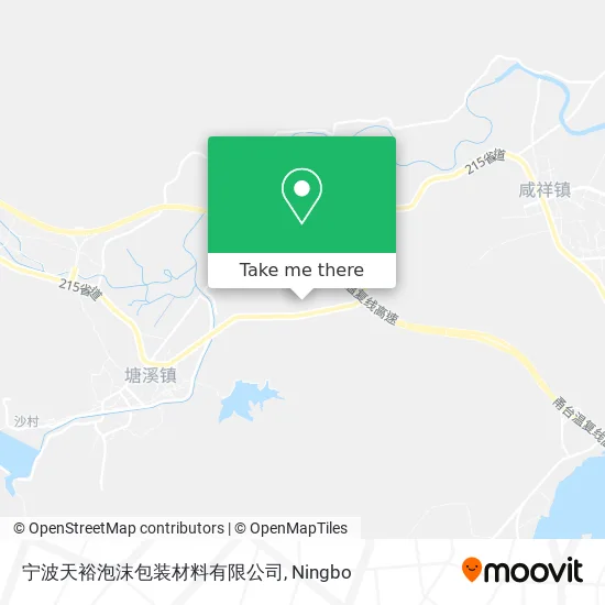 宁波天裕泡沫包装材料有限公司 map