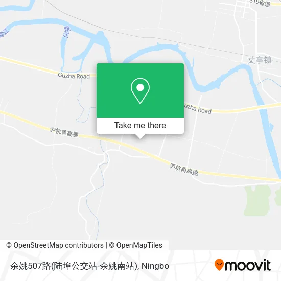 余姚507路(陆埠公交站-余姚南站) map