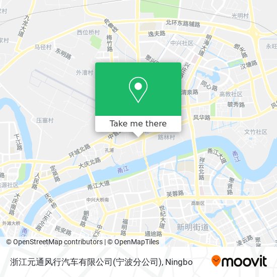浙江元通风行汽车有限公司(宁波分公司) map