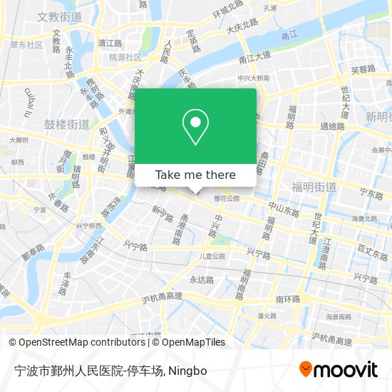 宁波市鄞州人民医院-停车场 map