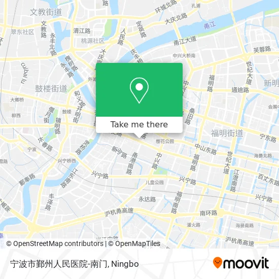 宁波市鄞州人民医院-南门 map