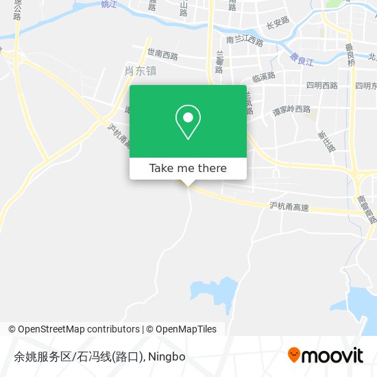 余姚服务区/石冯线(路口) map