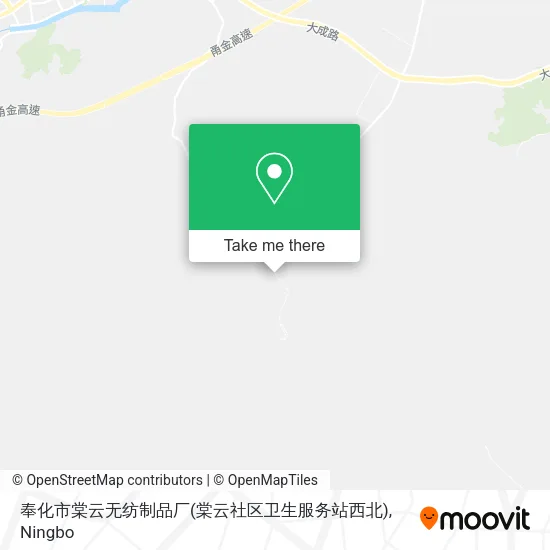 奉化市棠云无纺制品厂(棠云社区卫生服务站西北) map