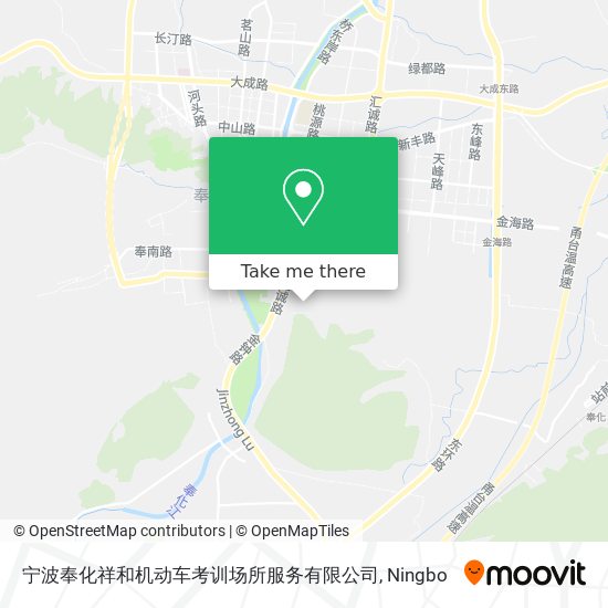 宁波奉化祥和机动车考训场所服务有限公司 map