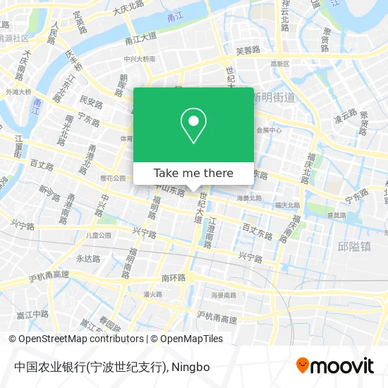中国农业银行(宁波世纪支行) map