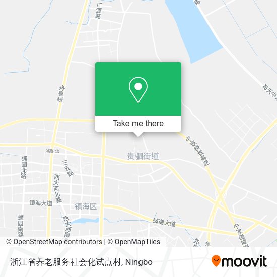 浙江省养老服务社会化试点村 map