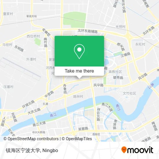 镇海区宁波大学 map