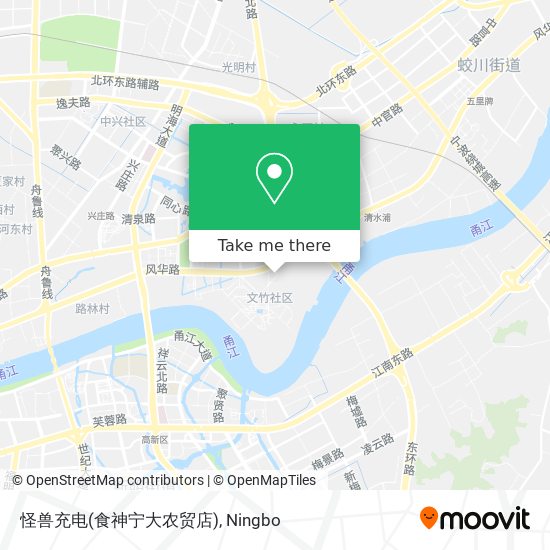 怪兽充电(食神宁大农贸店) map