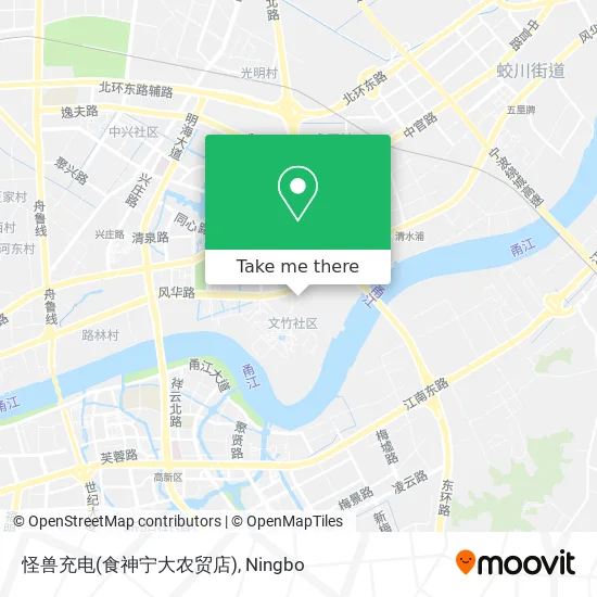 怪兽充电(食神宁大农贸店) map