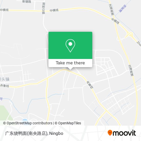 How To Get To 广东烧鸭面 南央路店 In 慈溪市by Bus