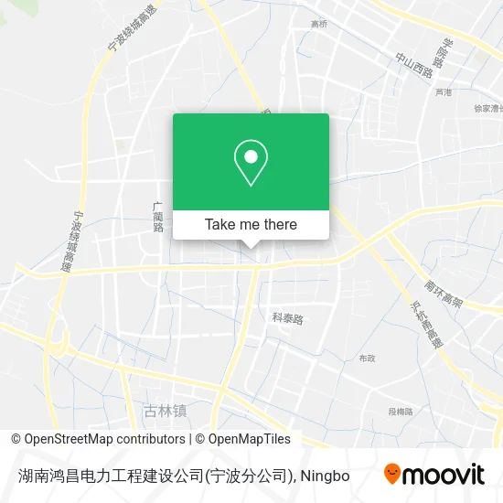 湖南鸿昌电力工程建设公司(宁波分公司) map