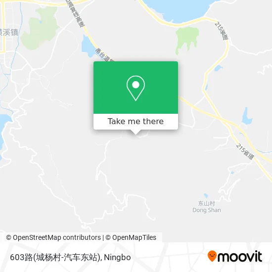 603路(城杨村-汽车东站) map