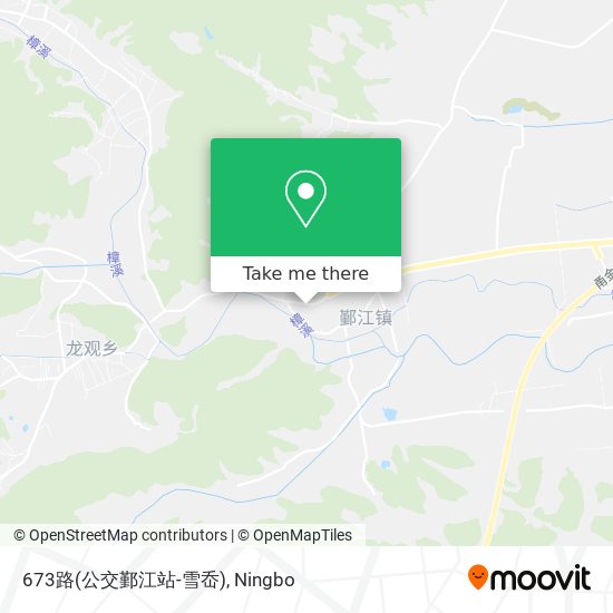 673路(公交鄞江站-雪岙) map