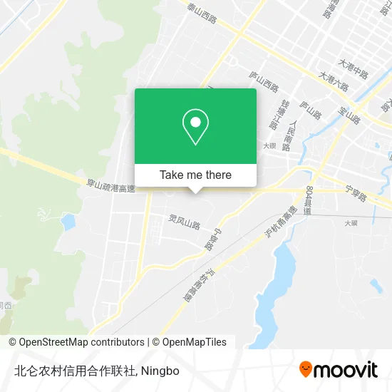 北仑农村信用合作联社 map