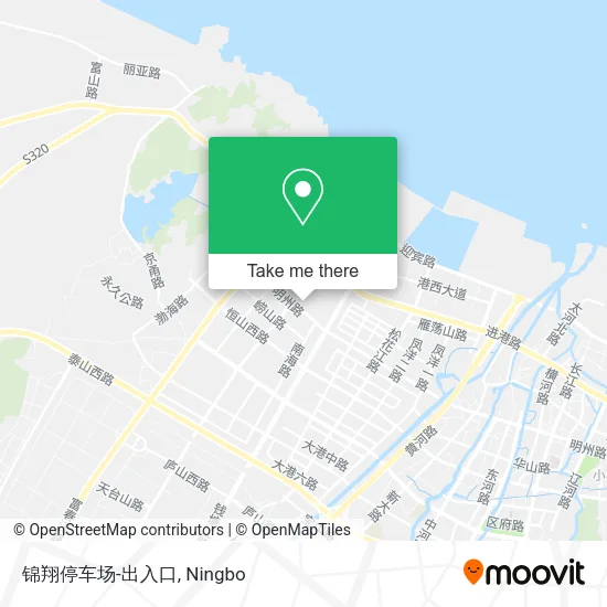 锦翔停车场-出入口 map