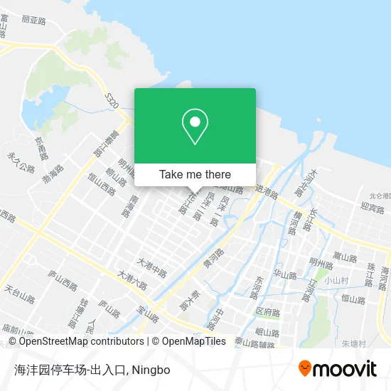 海沣园停车场-出入口 map